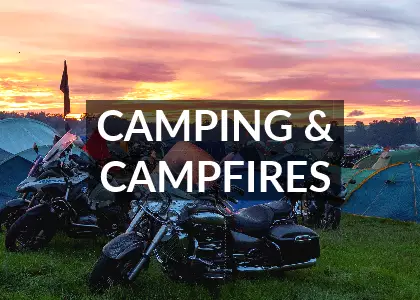 Camping and campfires navigation button